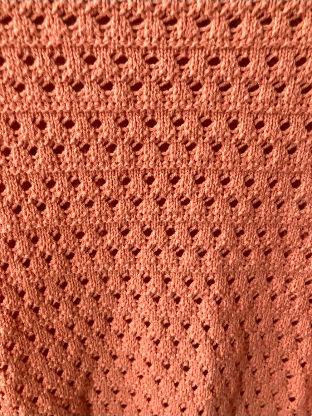 Cat & Jack Open-Knit Scoop Neck Sweater - Coral Peach